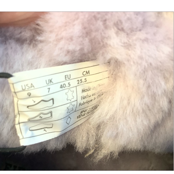 Fireside by Dearform Genuine Shearling Lilac Boot Size 9 Coquette Girl Fairycore - Picture 5 of 10